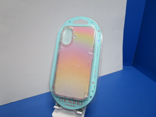 ELECOM エレコム iPhone16 meliano ソフトケース グラデーションカラー ソフト ケース カバー クリアオーロラピンク 