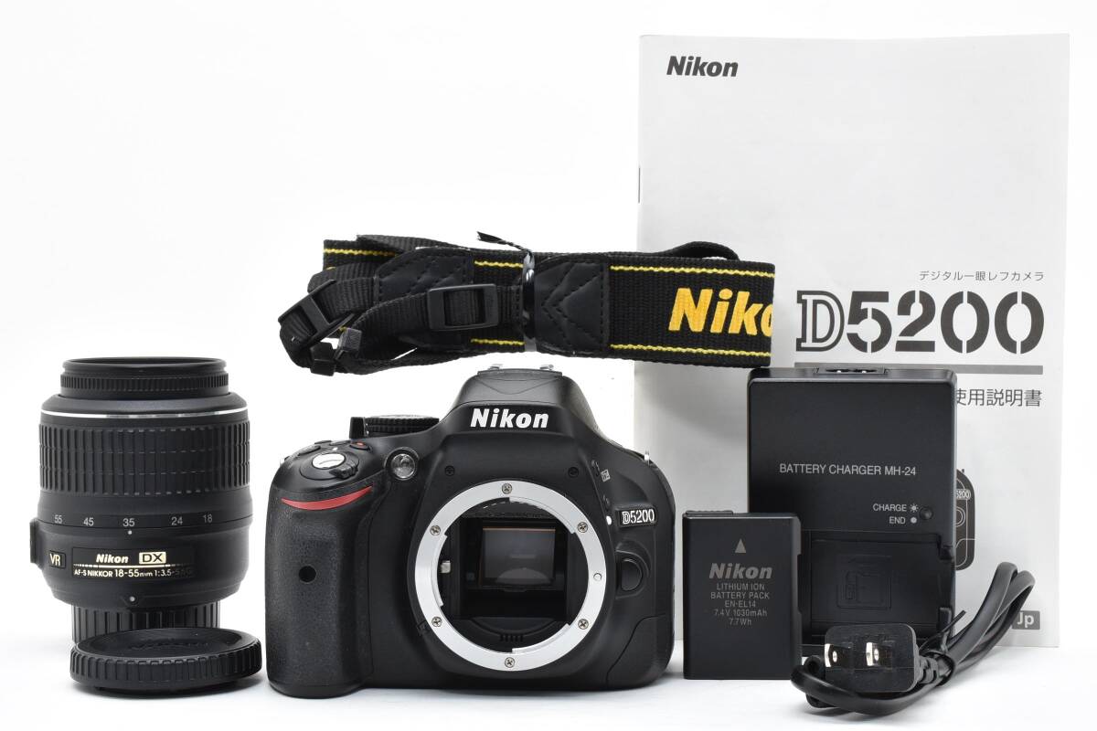 ★極上美品★ Nikon D5200 ニコン ショット数最小！ 9,761 枚 デジタル一眼レフカメラボディ ブロンズ レンズ AF-S NIKKOR 18-55mm DX VR 