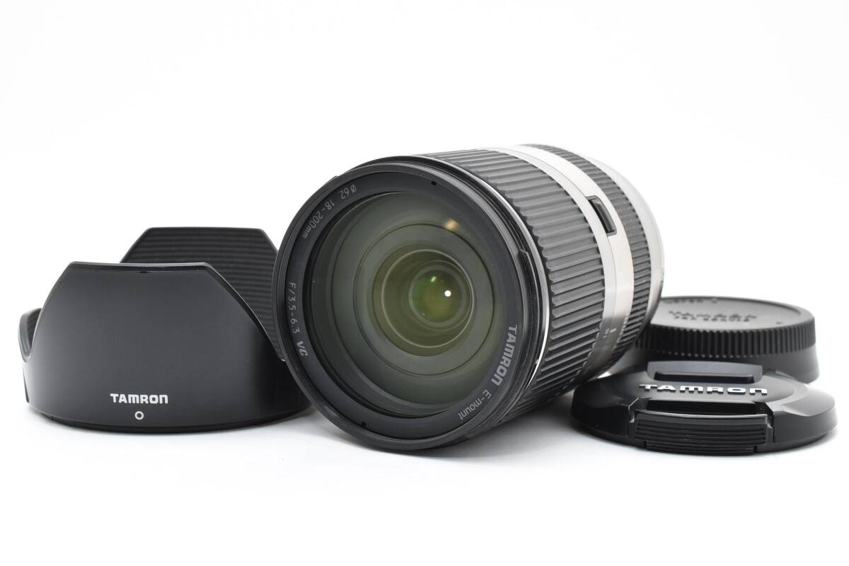 ★光学極上美品★ タムロン 18-200mm F/3.5-6.3 Di III VC B011 シルバー ソニーEマウントレンズ TAMRON