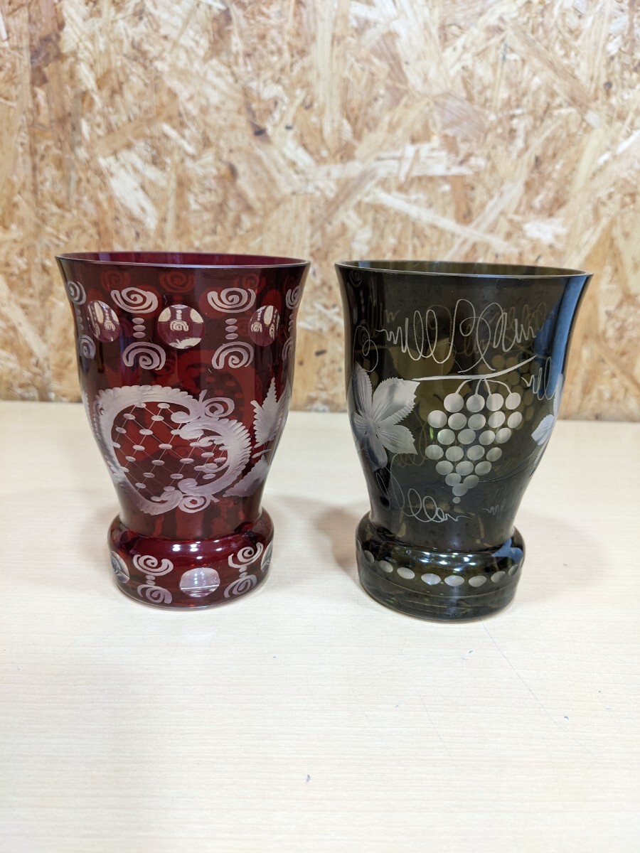 ボヘミアングラス　エーゲルマン　 ペア　 グラス