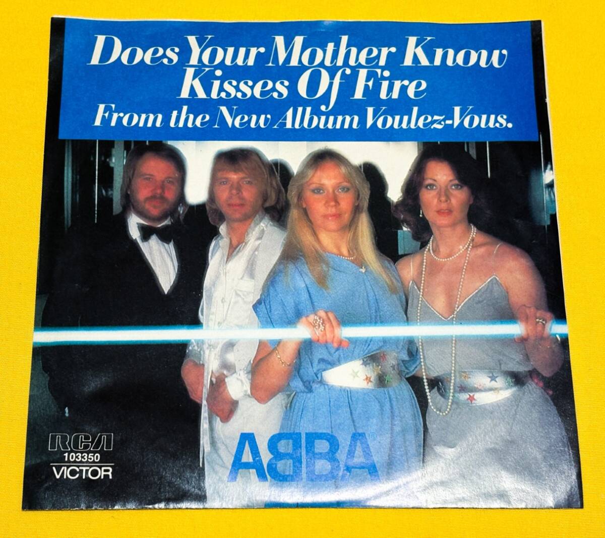 ◆オーストラリアORG◆ ABBA / DOES YOUR MOTHER KNOW ◆貴重ジャケット付き　/EP10枚まで送料230円