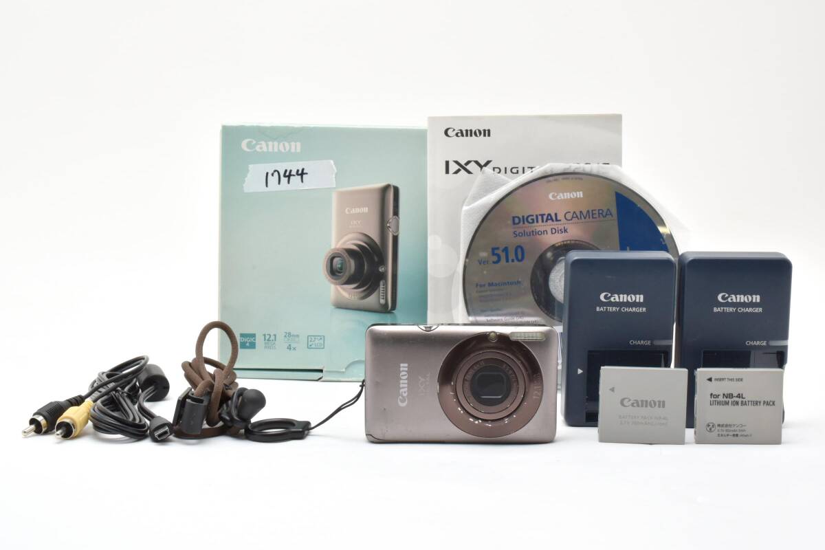 【1744】Canon コンパクトデジタルカメラ IXY DIGITAL 220 IS ブラウン