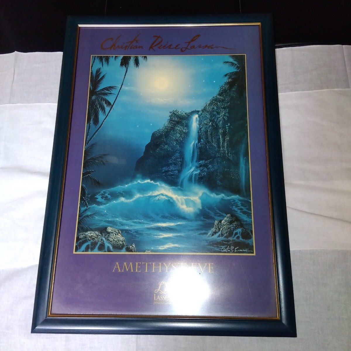 クリスチャン・ラッセン AMETHYST EVE アメジストイブ 絵画 額装　プリント
