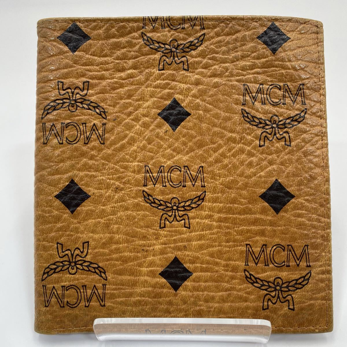 MCM エムシーエム ヴィセトス柄 二つ折り財布 お札入れ レザー Y-03173