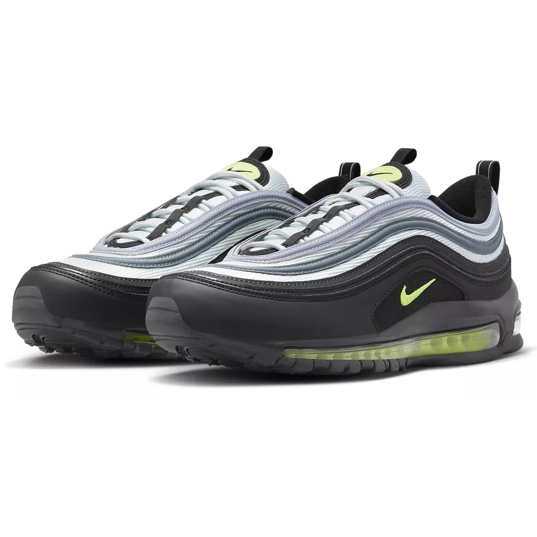 ☆NIKE AIR MAX 97 灰/濃灰/黒/蛍光黄 新品 29.0cm ナイキ エア マックス 97 グラデーション 95カラ— ネオンイエロー DX4235-001