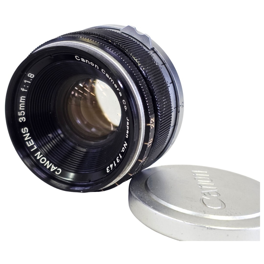 【良品】 CANON キャノン LENS 35mm F1.8 レンズ 35/1.8 Lマウント L39 #21564