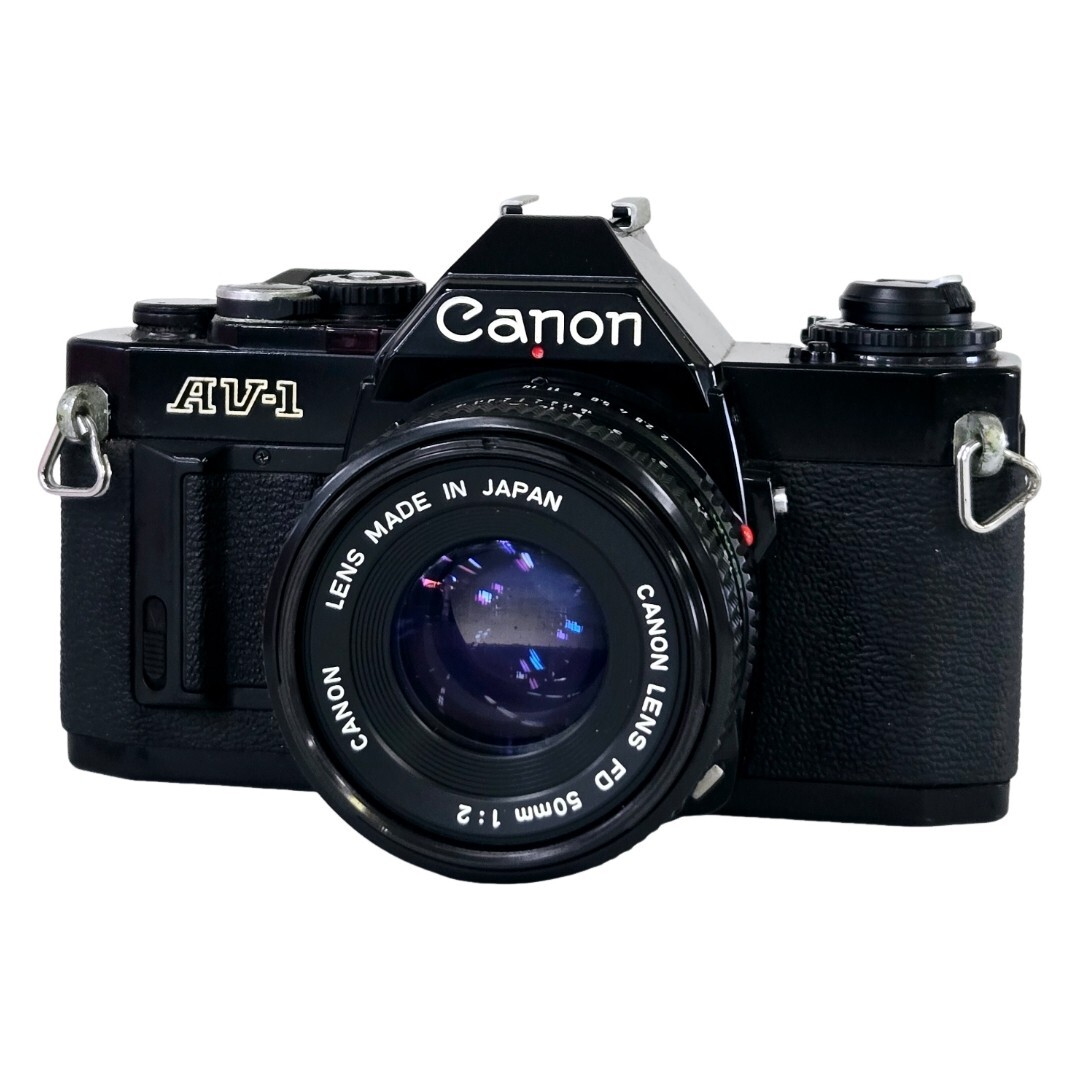 【良品】 CANON キャノン AV-1 NEW FD 50mm F2 ボディ レンズセット #21855
