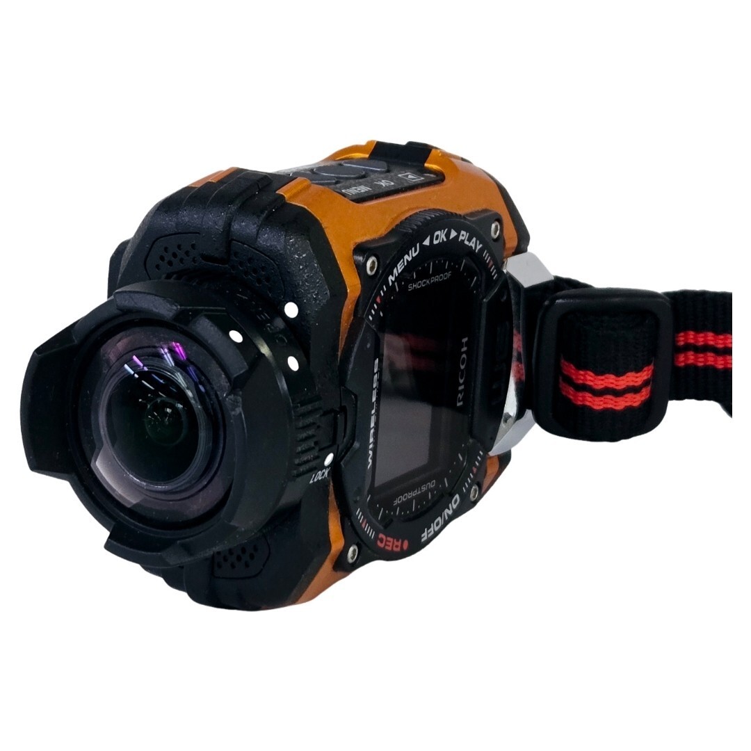 【美品】 RICOH リコー WG-M1 オレンジ 防水アクションカメラ コンパクトデジタルカメラ #22121