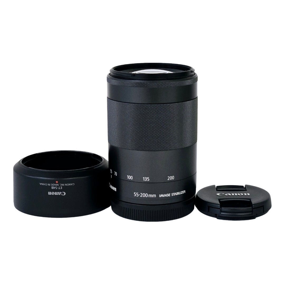 【美品】 CANON キャノン EF-M 55-200mm F4.5-6.3 IS STM シルバー #22093