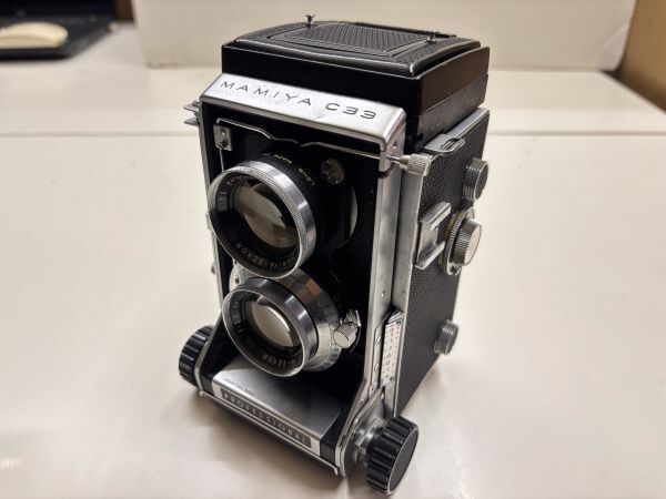 外観美品 シャッター・ 蛇腹OK★ Mamiya C33 Pro Sekor 105mm f3.5 マミヤ セコール 二眼レフ フィルムカメラ 中判 1円スタート