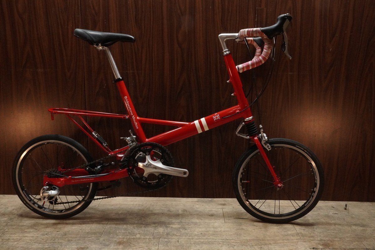 ■BRIDGESTONE Moulton ブリジストン 17インチ折畳ミニベロ SHIMANO MIX 2X19S 1990年頃年モデル