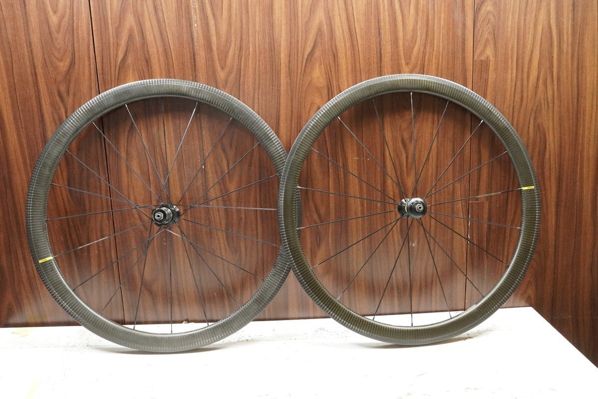 ○MAVIC マビック COSMIC PRO CARBON UST RIM シマノフリー 11/12s対応 クリンチャー チューブレス カーボンホイールセット