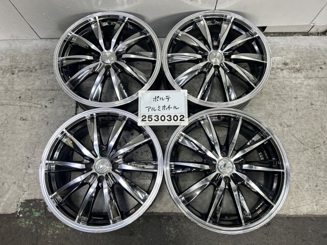 社外 Weds LEONIS レオニス 7J+45 PCD100 4穴 ハブ径65 アルミホイール 4本 018244