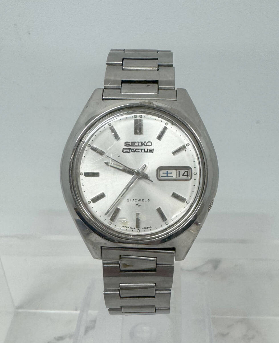 ◆SEIKO 5 ACTUS セイコー メンズ腕時計 稼働品 デイデイト 自動巻き 21JEWELS◆