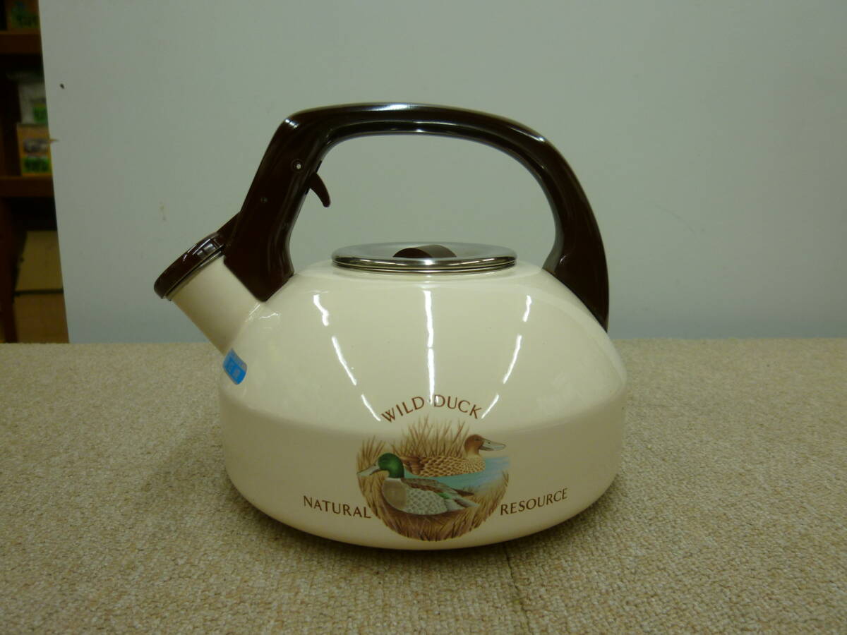 【9394】WILD DUCK　NATURAL RESOURCE　ほうろう　やかん　未使用品　長期保管品　