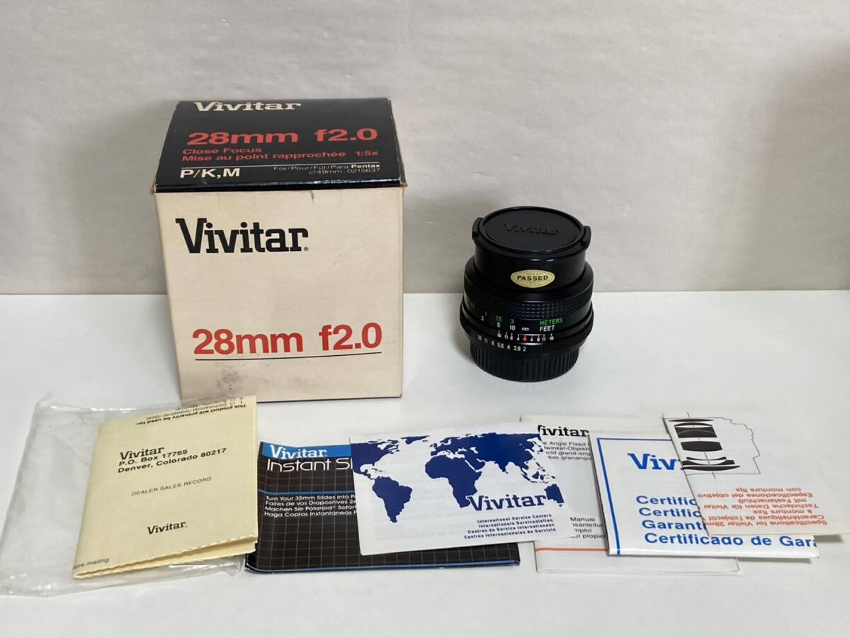 Vivitar 28mm F2.0 MC CLOSE FOCUS WIDE ANGLE PENTAX ペンタックス Kマウント P/K,M 用 広角 レンズ 単焦点 F2