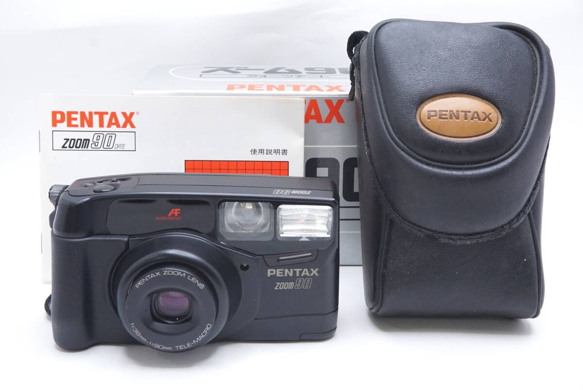 ▽PENTAX ペンタックス ZOOM 90 コンパクトフィルムカメラ (ケース・取説・元箱付) 訳あり