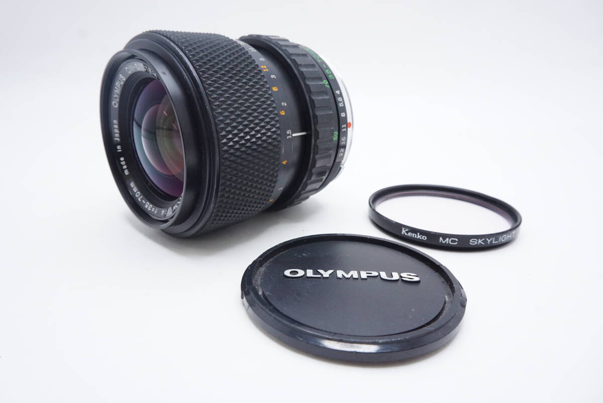 ○ OLYMPUS オリンパスOM-SYSTEM S ZUIKO AUTO-ZOOM 35-70mm F4（フイルター,レンズキャップ付）訳あり