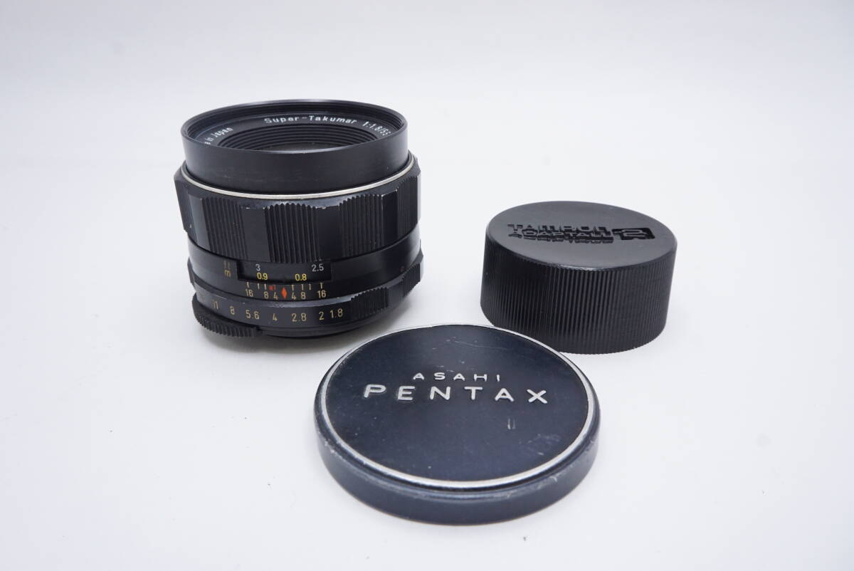 ○PENTAX ペンタックスSuper-Takumar 55mm F1.8(前後キャップ付)ジャンク品扱い