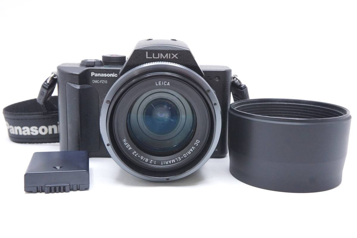 ▽Panasonic パナソニック LUMIX DMC-FZ10 (バッテリー・フード・ストラップ付) ジャンク品