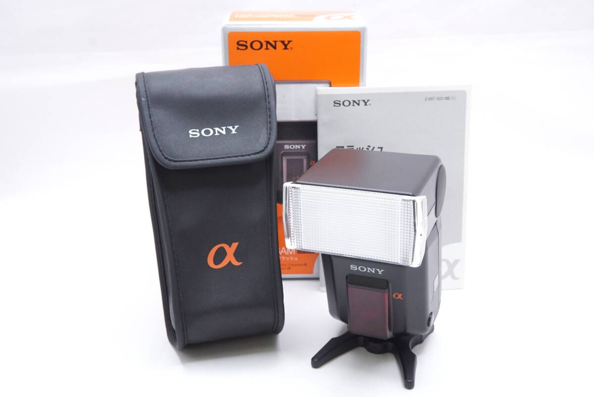 ▽SONY ソニー α HVL-F36AM FLASH DC-6V (台座・ケース・取説・元箱付)