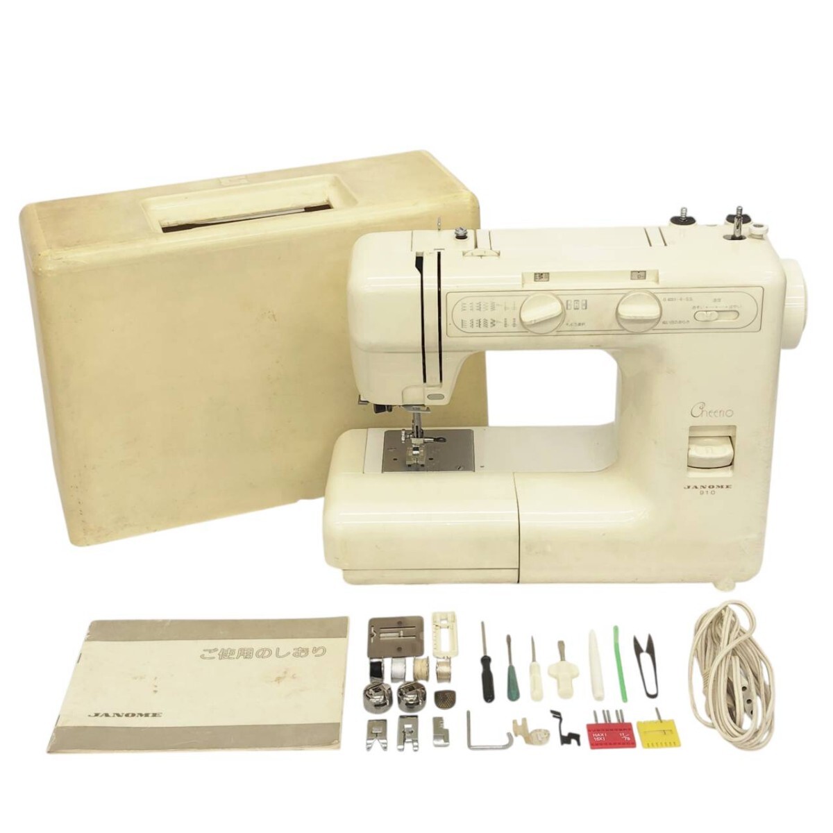 S-04964 ジャノメ JANOME チェリオ Cheerio 910 電子ミシン 家庭用ミシン 裁縫 手工芸 ハンドクラフト 手芸 通電動作確認済 現状品 05