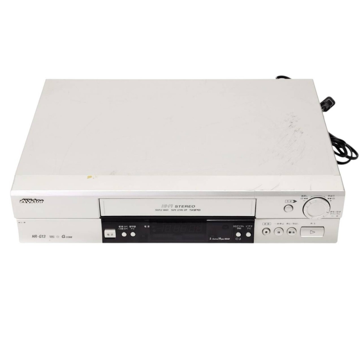 T-00792 ビクター Victor HR-G13 VHSカセットデッキ ビデオデッキ VHSデッキ カセットレコーダー 家電 本体のみ 通電確認済 現状品 05