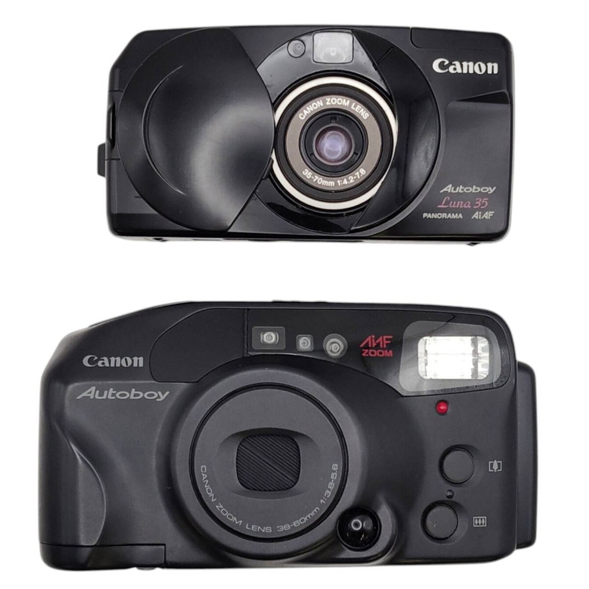S-05571 Canon キャノン 2台セット Autoboy Luna 35 Autoboy AiAF ZOOM フィルムカメラ コンパクトカメラ 動作未確認 現状品 015