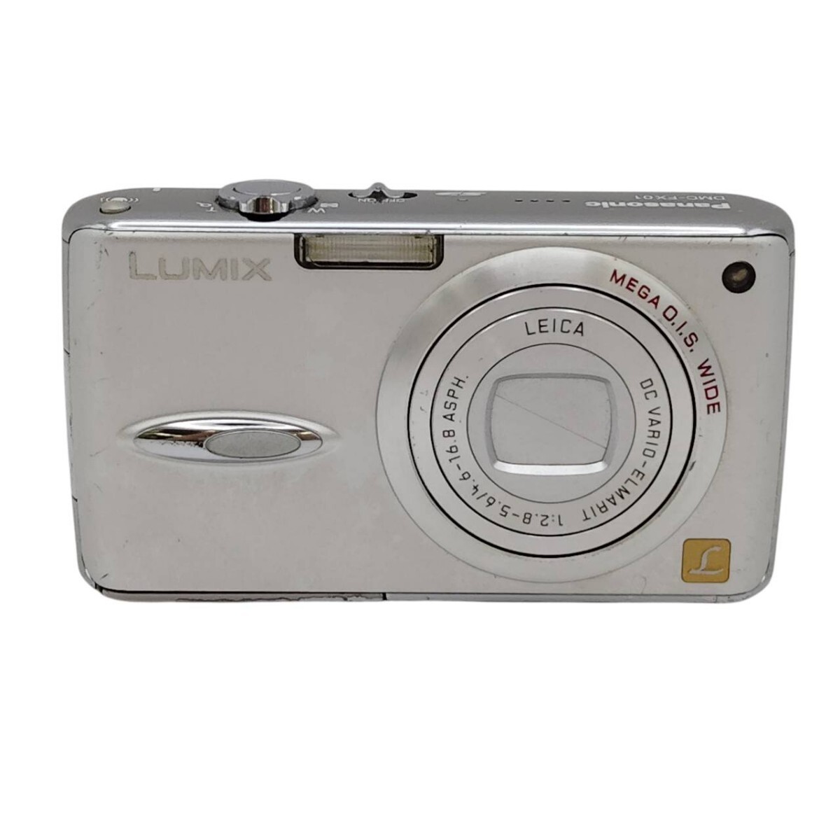 T-00803 Panasonic LUMIX DMC-FX01 シルバー LEICAレンズ搭載 パナソニック ルミックス デジカメ コンデジ 動作未確認 現状品 07