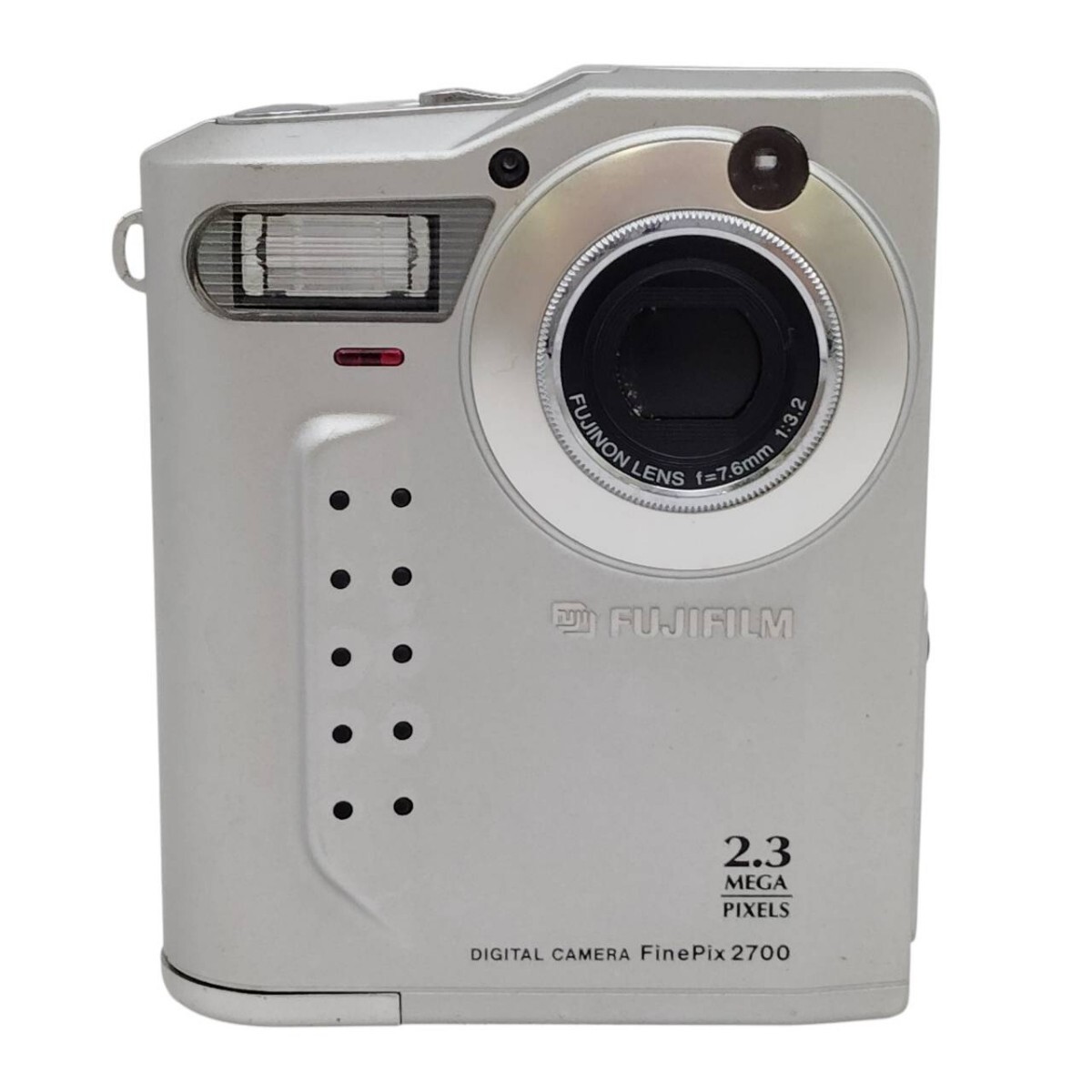 T-00805 FUJIFILM FinePix 2700 富士フイルム デジタルカメラ オールドデジカメ 縦型デザイン NP-80バッテリー付き 動作未確認 現状品