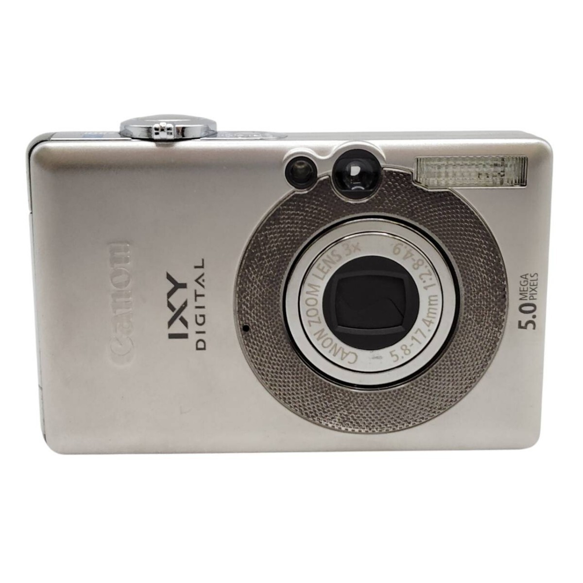 S-05754 Canon キヤノン IXY DIGITAL 55 シルバー PC1150 デジタルカメラ バッテリー NB-4L付き コンデジ カメラ 動作未確認 現状品 07