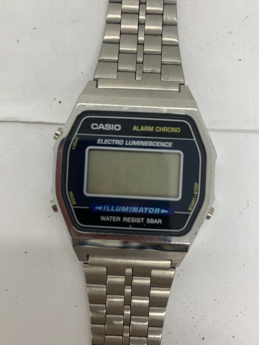 【E/新771592】CASIO カシオ casio 1275 W-99 腕時計 不動品 デジタル シルバー クオーツ クォーツ