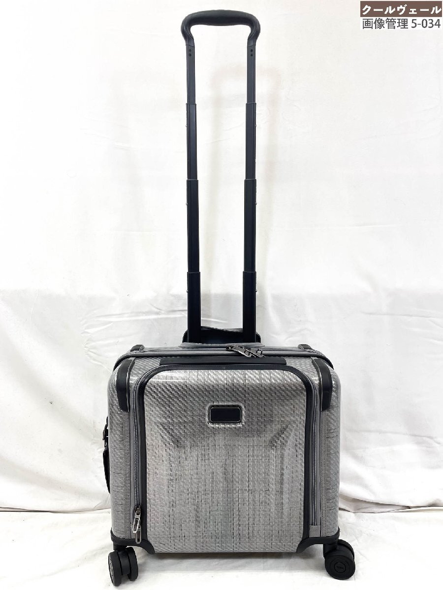超美品 【トゥミ TUMI】 02803107TG3 TEGRA-LITE コンパクトフロントポケットキャリーオン 4輪 TSAロック(メンズ)Tグラファイト★5SC0400★