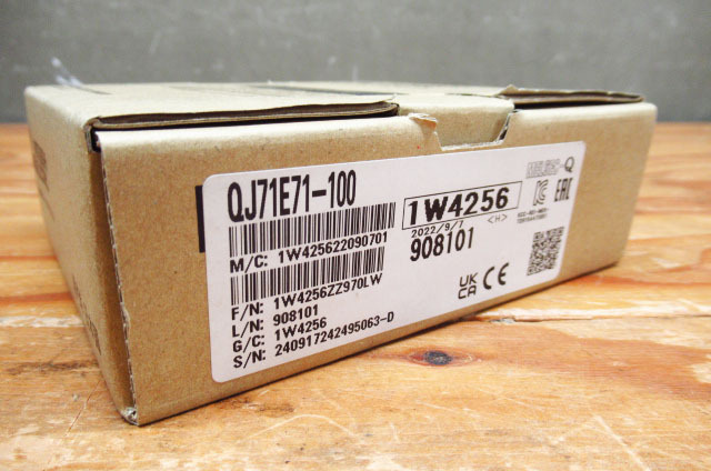 未使用 MITSUBISHI 三菱電機 QJ71E71-100 2022年製 シーケンサ 管理8S0410D-A1