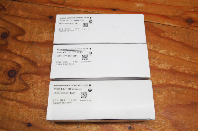 3点セット 未使用 MITSUBISHI FA-TH16YRA20S ターミナルユニット 管理8S0410G-C5