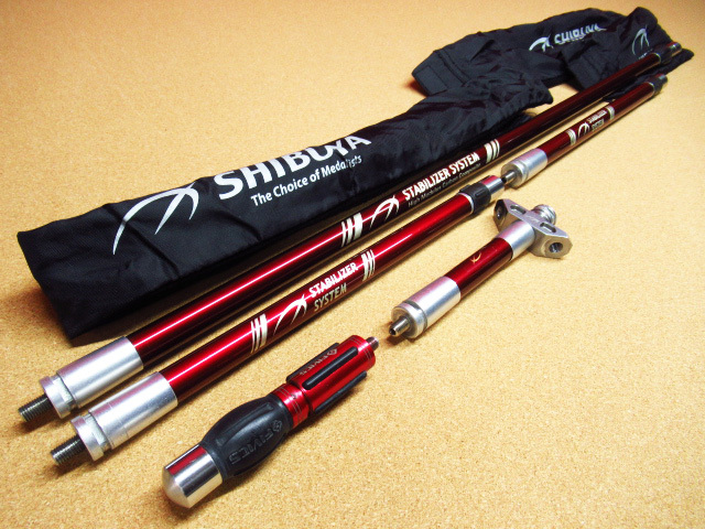 SHIBUYA シブヤ スタビライザー カーボン ワインレッド アーチェリー 管理8k0409J-H10