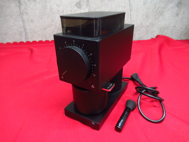 FELLOW フェロー Ode Brew Grinder ブラック 電動コーヒーミル 31段階調整 フラット刃 第二世代機 専用ブラシ付き 管理8T0411F-I1