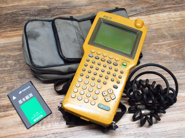 通電ok TOPCON トプコン FC7 データコレクター 基本観測プログラムカード付 測量機器 管理8k0411N-I4