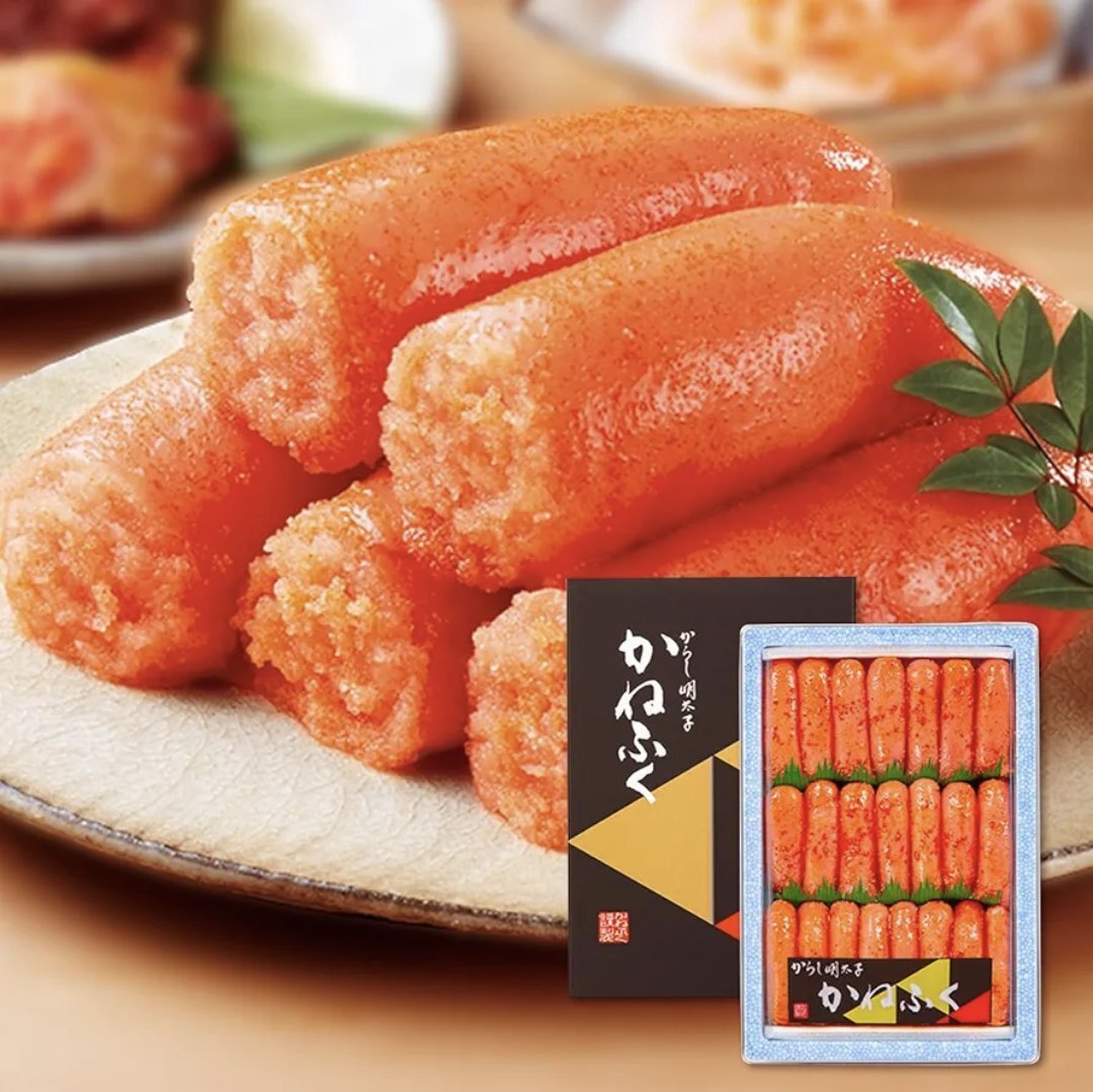 [海の棚 週間特売]　　かねふくの明太子1ｋｇ特上切れ　黒箱 めんたいパーク