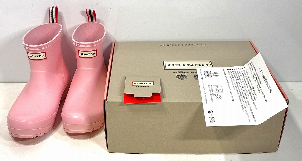 ハンター 中古日用品 HUNTER レインブーツ WFS2020RMA サイズ表記(UK6 EU39 US8) 箱あり