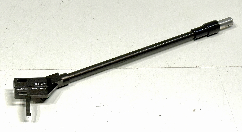 デンオン 中古オーディオ部品 DENON トーンアーム ストレートタイプ(DP-67Lから取り外し)・動作未確認、修理・整備前提、ジャンク扱い