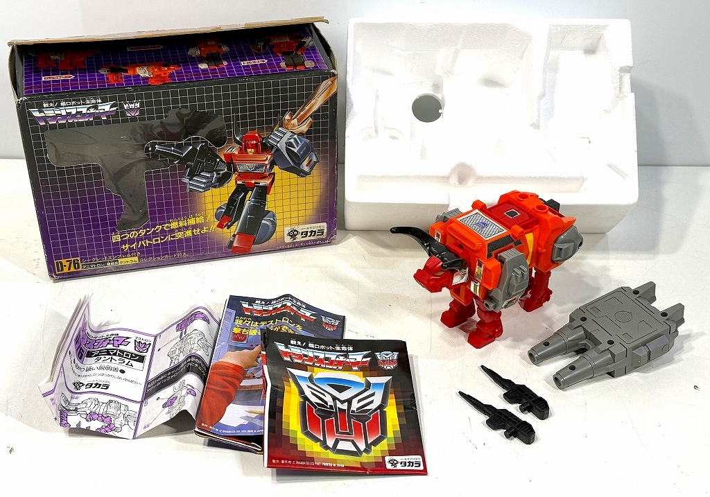 タカラ 中古模型 トランスフォーマー D-76 アニマトロン 補給兵タントラム 痛み・欠品あり、ジャンク扱い