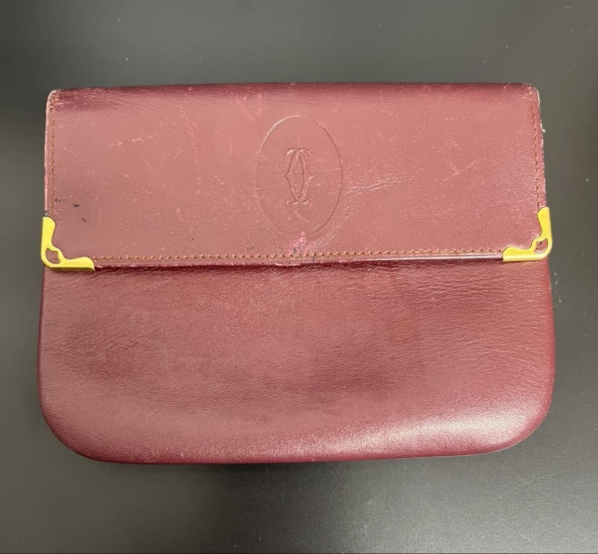 Cartier カルティエ 二つ折り財布 マストライン 小銭入れ S.0022.1