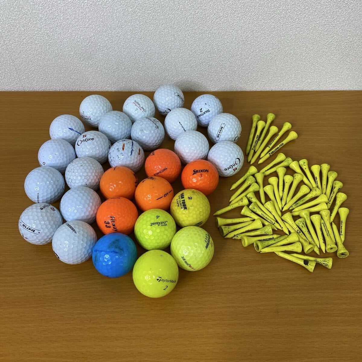 ▲ ゴルフボール ゴルフティーまとめ！ TaylorMade KIRKLAND TOURSTAGE Titleist…etc ゴルフ用品