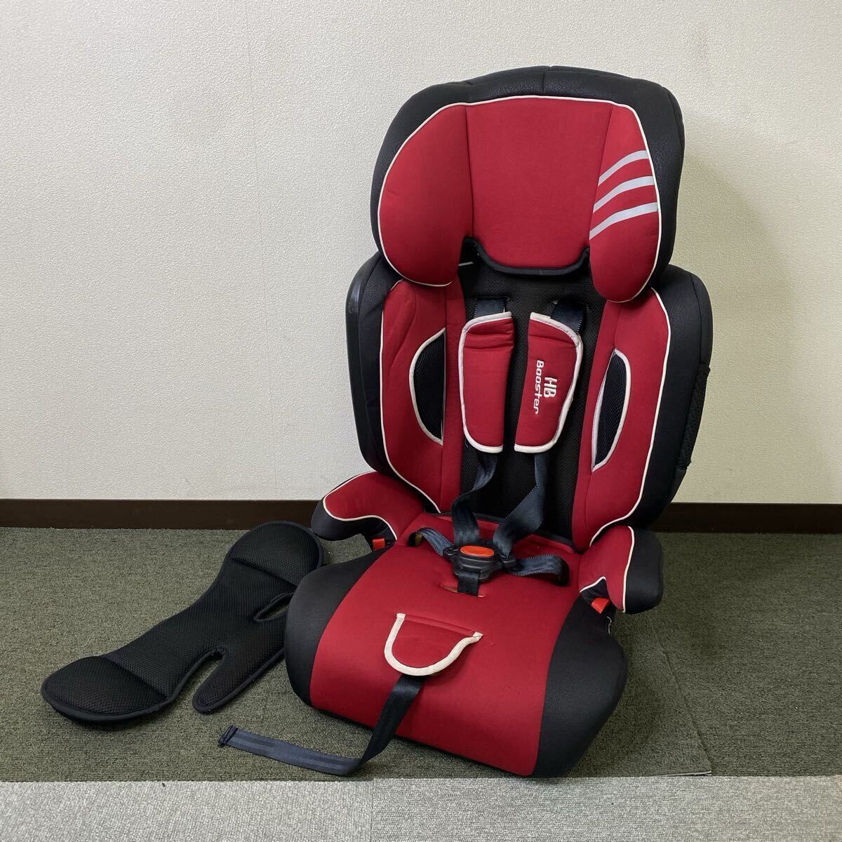 ▲ 日本育児 ハイバックブースター EC ジュニアシート チャイルドシート 9-18kg/15-36kg レッド マーク付き