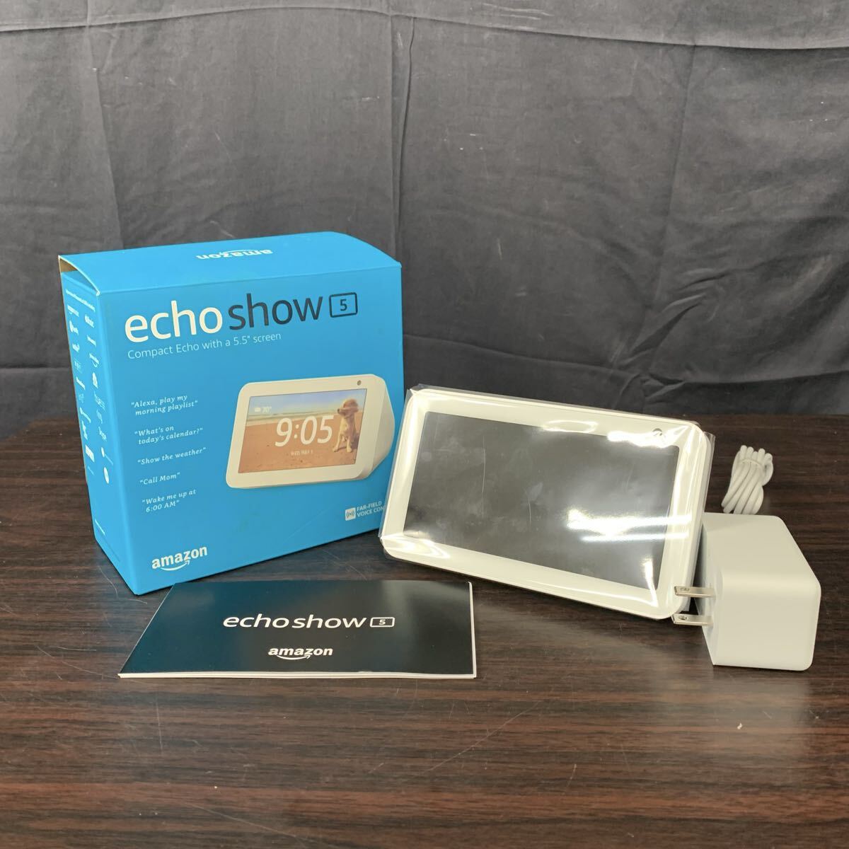 美品 Amazon アマゾン 5.5インチスマートディスプレイ echo show5 第1世代 H23K37 箱/説明書付属 簡易動作確認済み 初期化済み
