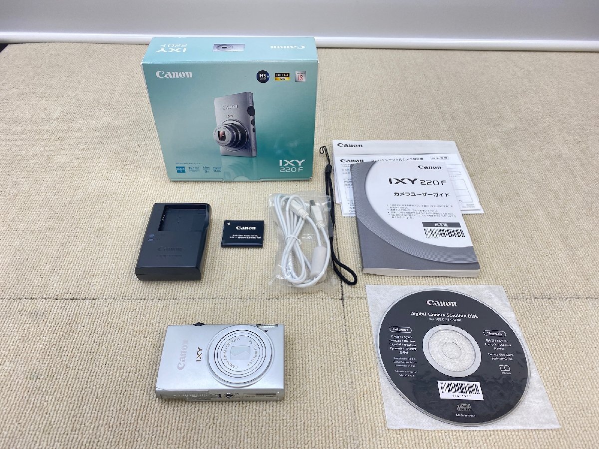 動作確認済み Canon IXY220F コンパクトデジタルカメラ 光学5倍ズーム 広角24mm 高感度CMOSセンサー