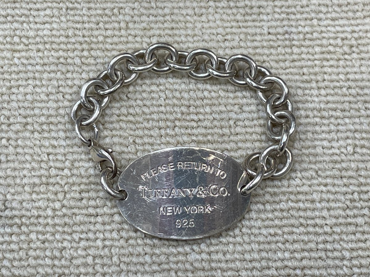 現状品 ティファニー Tiffany リターン トゥ ティファニー ウルトラ オーバル タグ ブレスレット 銀 シルバー silver925
