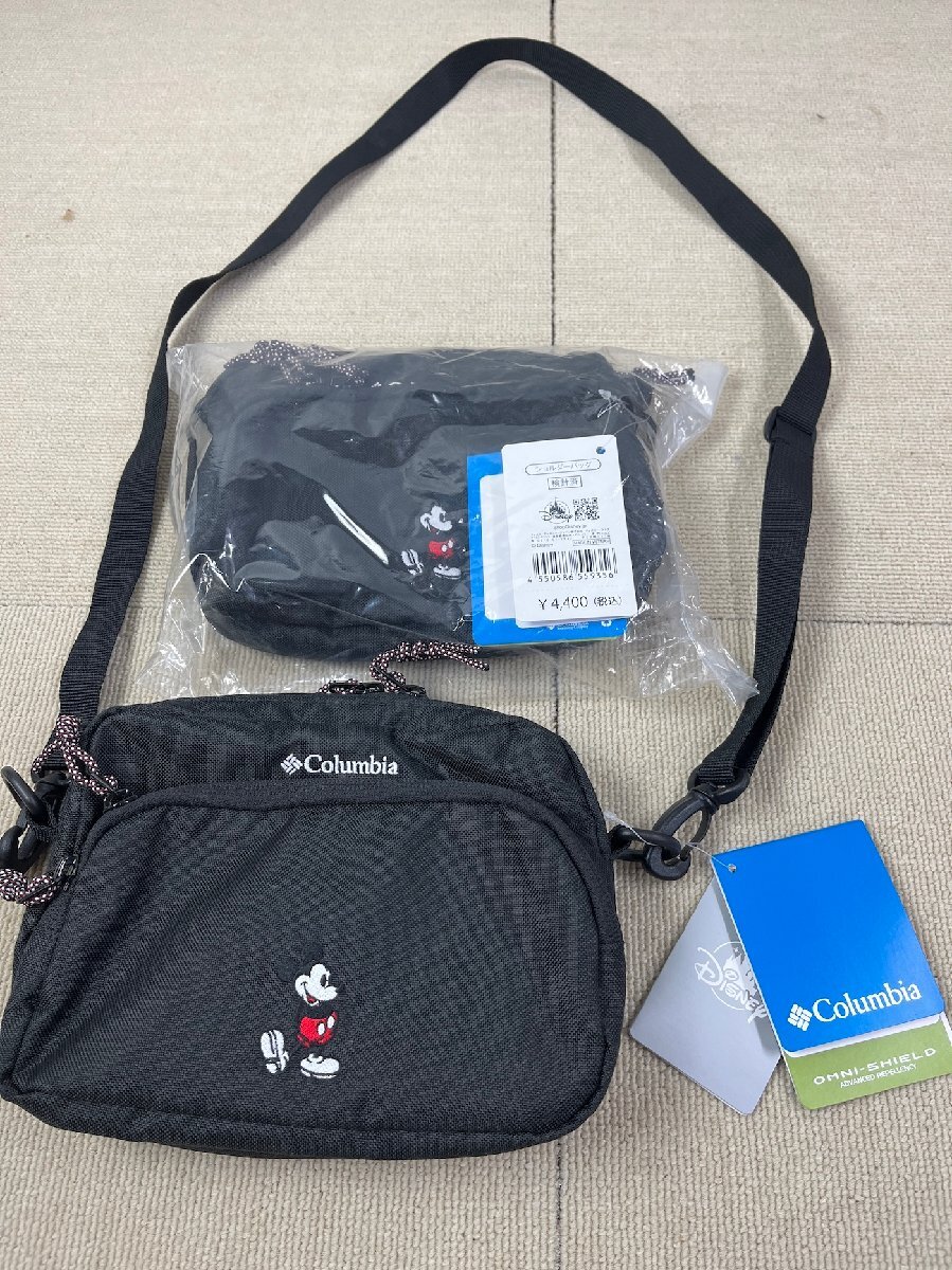 未使用品 コロンビア Columbia ディズニー コラボレーション ミッキーマウス刺繍 ショルダーバッグ2つセット