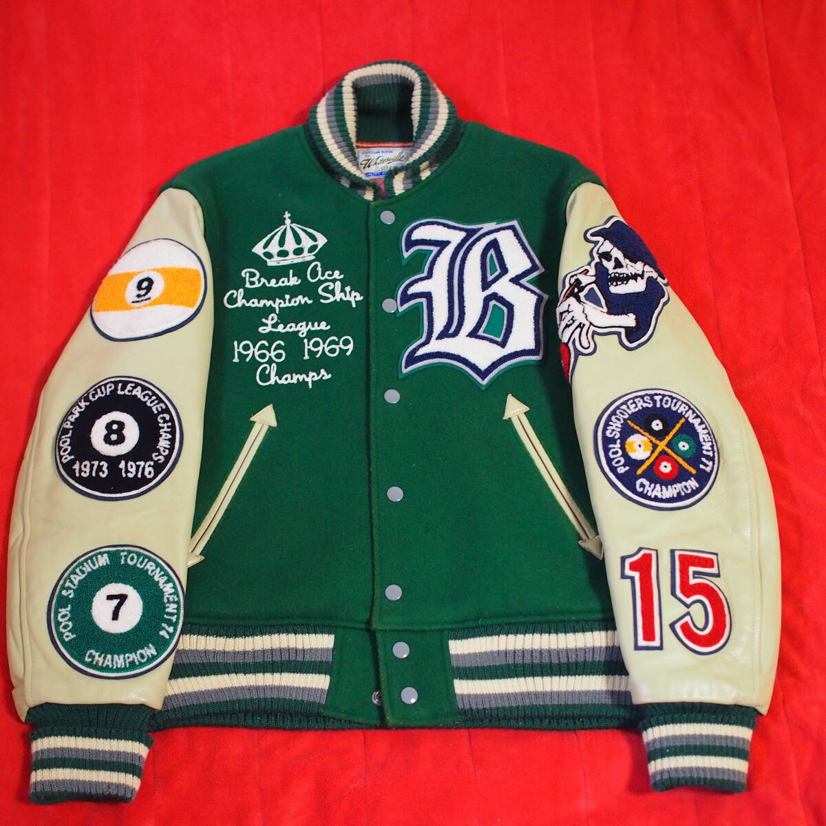 WHITESVILLE AWARD JACKET ホワイツビル スタジャン 東洋エンタープライズ 実名復刻 アワードジャケット ビリヤード プール billiard pool